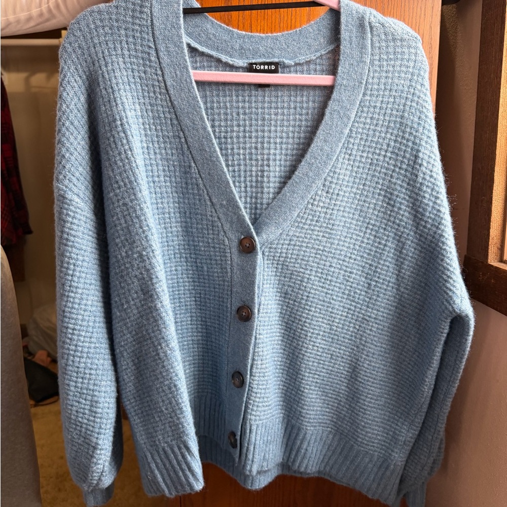 Torrid Soft Blue Knit Sweater